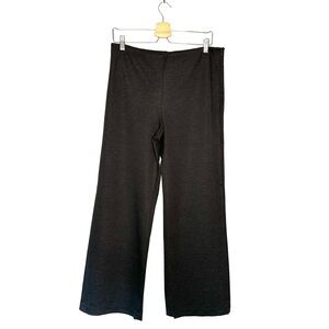 J. McLaughlin | Gray Stretch Knit Wide Leg Side Zip Dress Trouser Pant Size 12